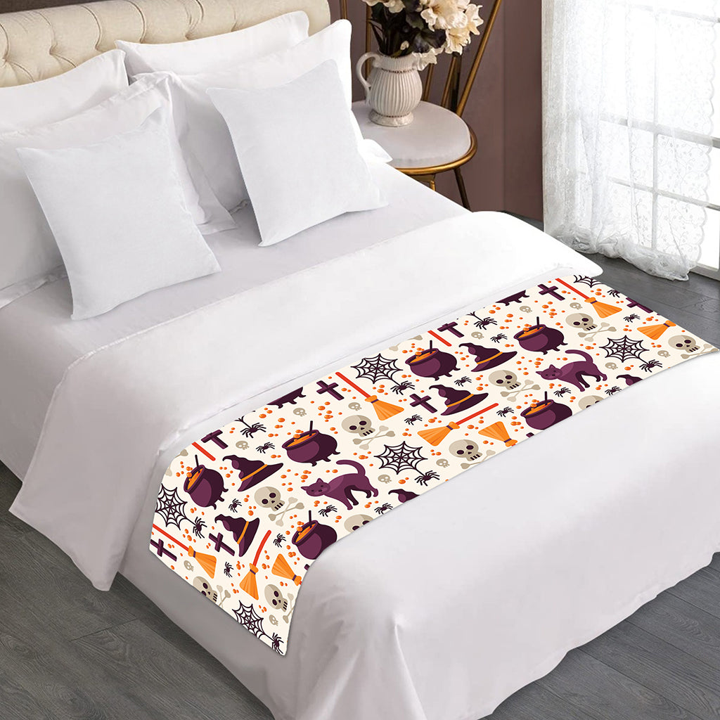 Halloween Festival Pattern Print Bed Runner