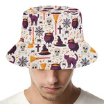 Halloween Festival Pattern Print Bucket Hat