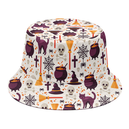 Halloween Festival Pattern Print Bucket Hat