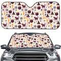 Halloween Festival Pattern Print Car Windshield Sun Shade