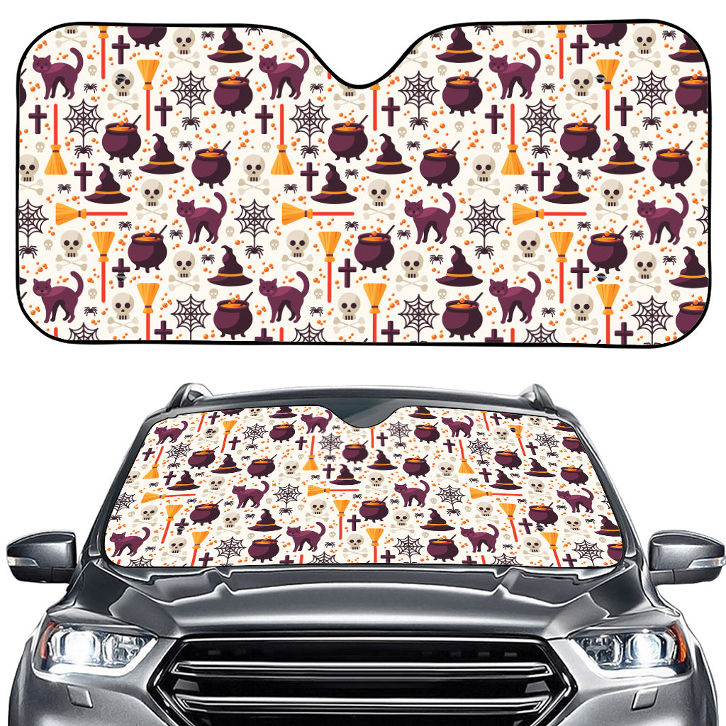 Halloween Festival Pattern Print Car Windshield Sun Shade