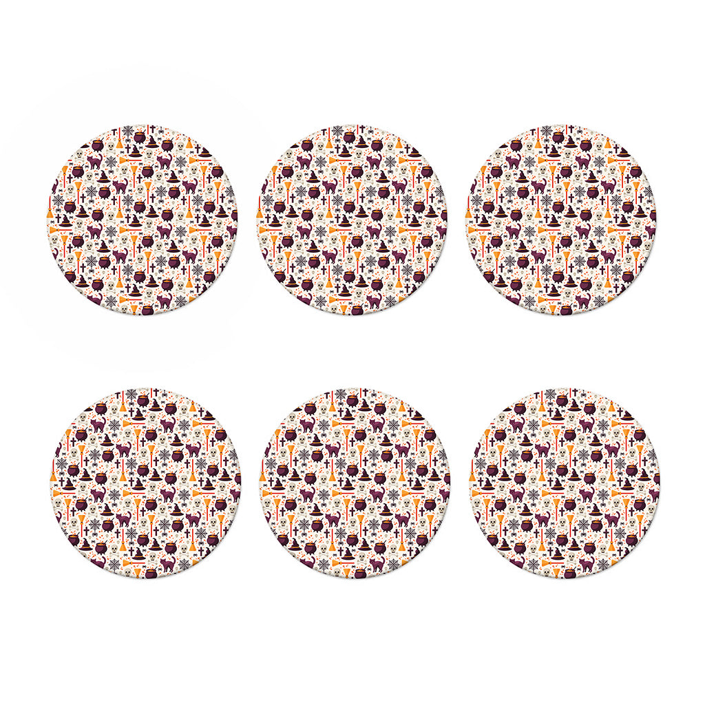 Halloween Festival Pattern Print Coaster Set