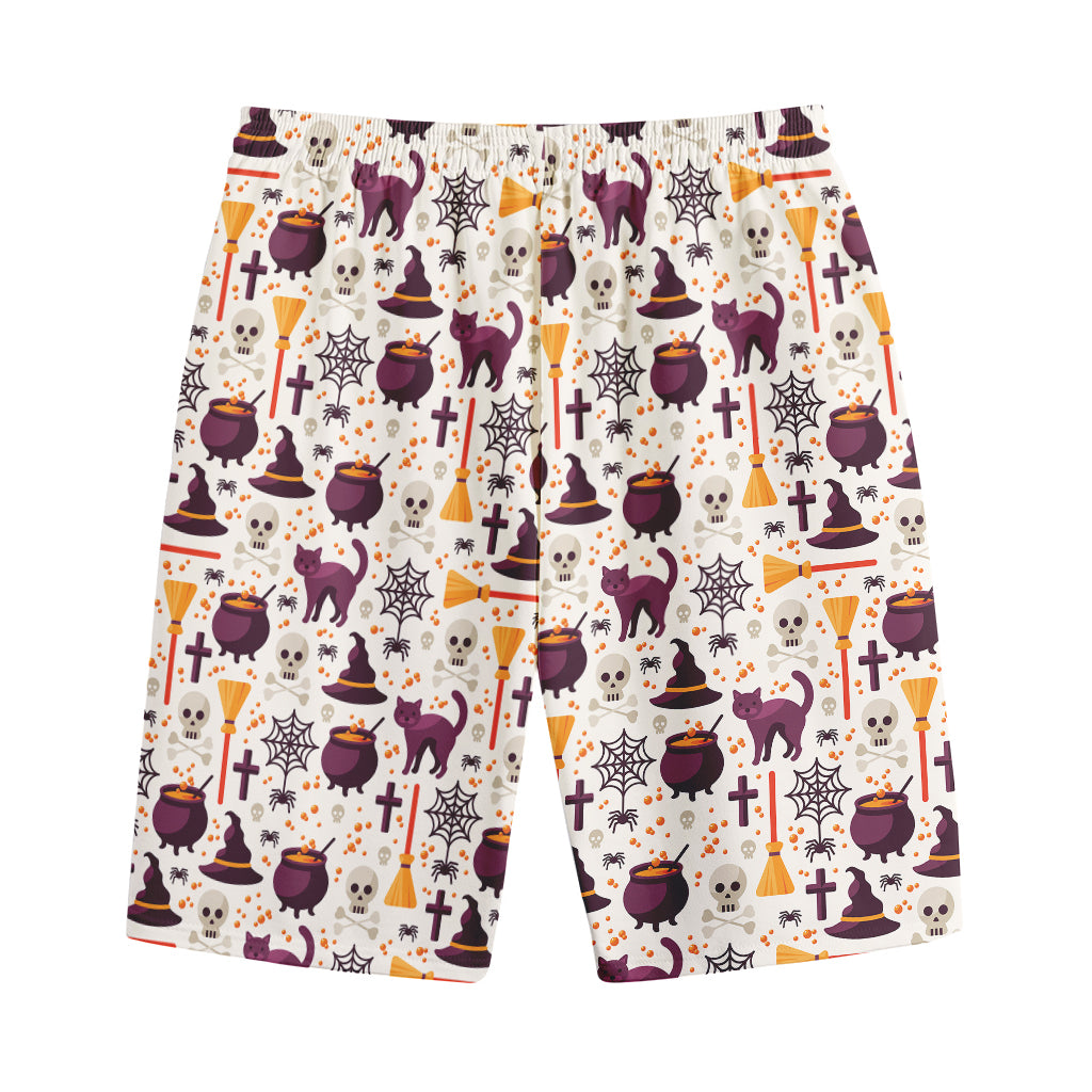 Halloween Festival Pattern Print Cotton Shorts