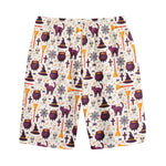 Halloween Festival Pattern Print Cotton Shorts