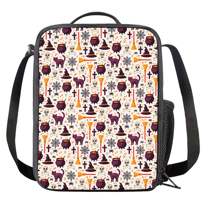 Halloween Festival Pattern Print Crossbody Lunch Bag
