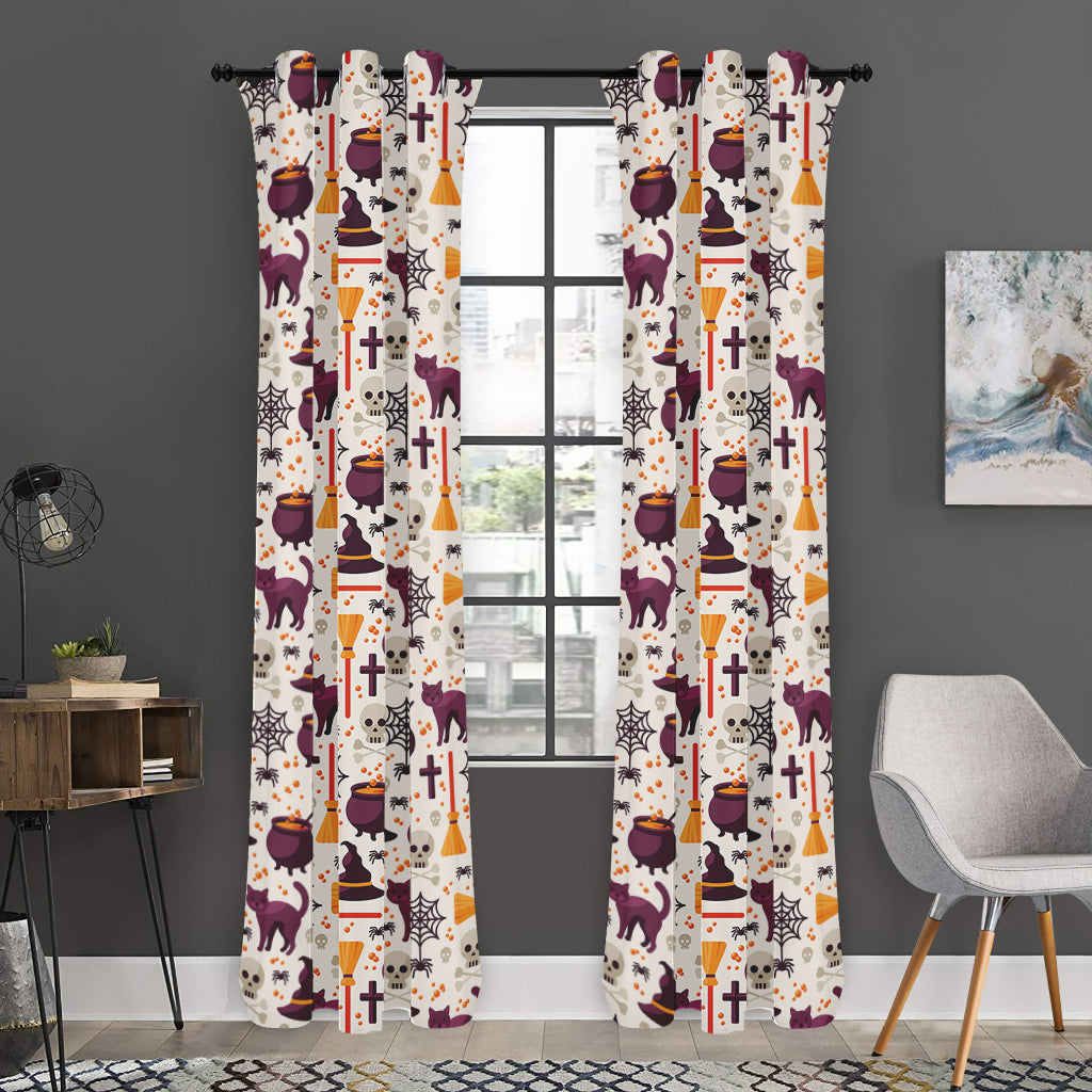 Halloween Festival Pattern Print Curtain