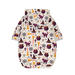 Halloween Festival Pattern Print Dog Zip Up Hoodie