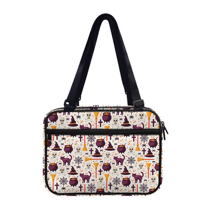 Halloween Festival Pattern Print Double Strap Bible Bag