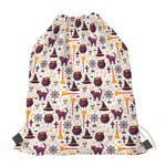Halloween Festival Pattern Print Drawstring Bag