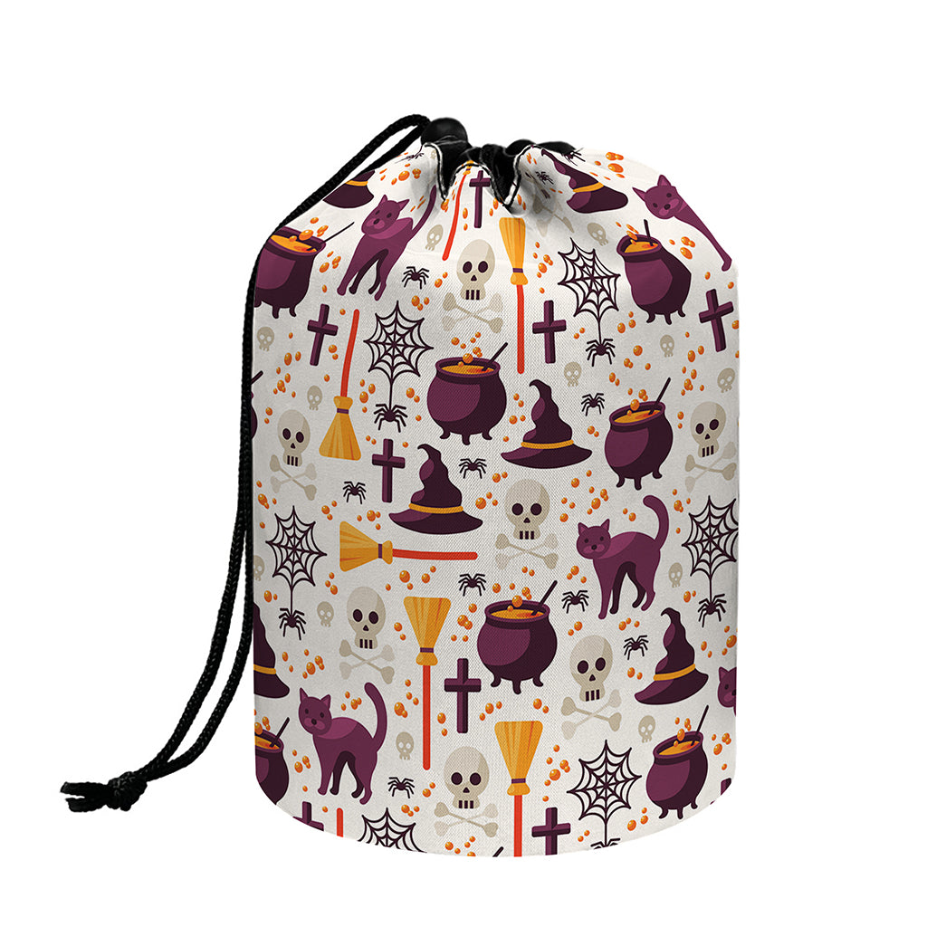 Halloween Festival Pattern Print Drawstring Makeup Bag