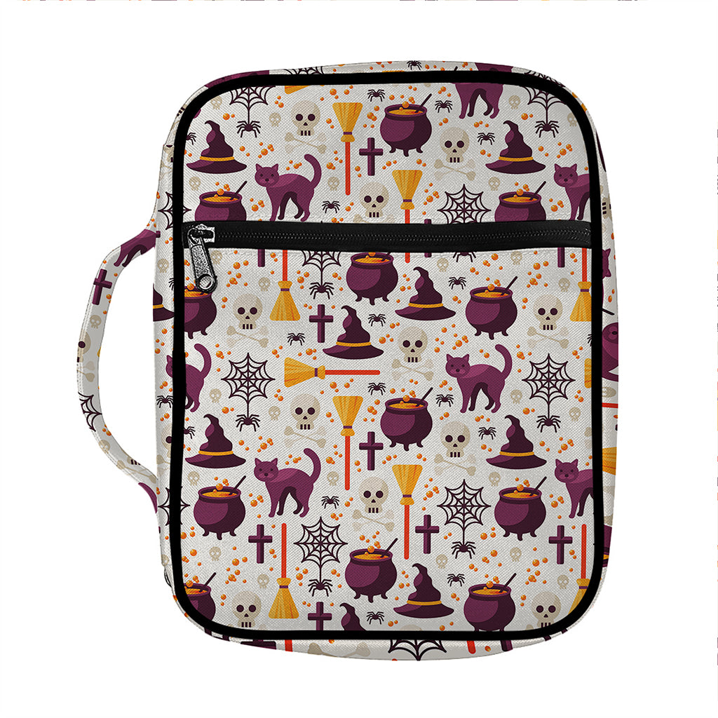 Halloween Festival Pattern Print Front Pocket Bible Bag