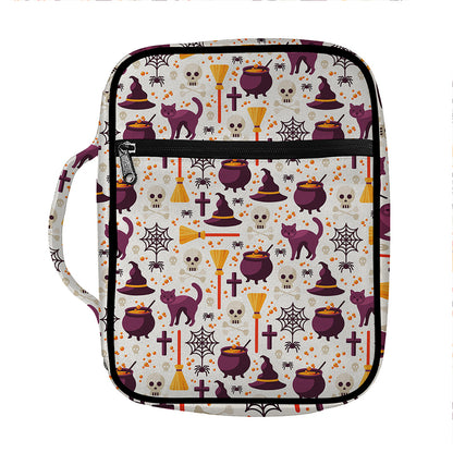 Halloween Festival Pattern Print Front Pocket Bible Bag