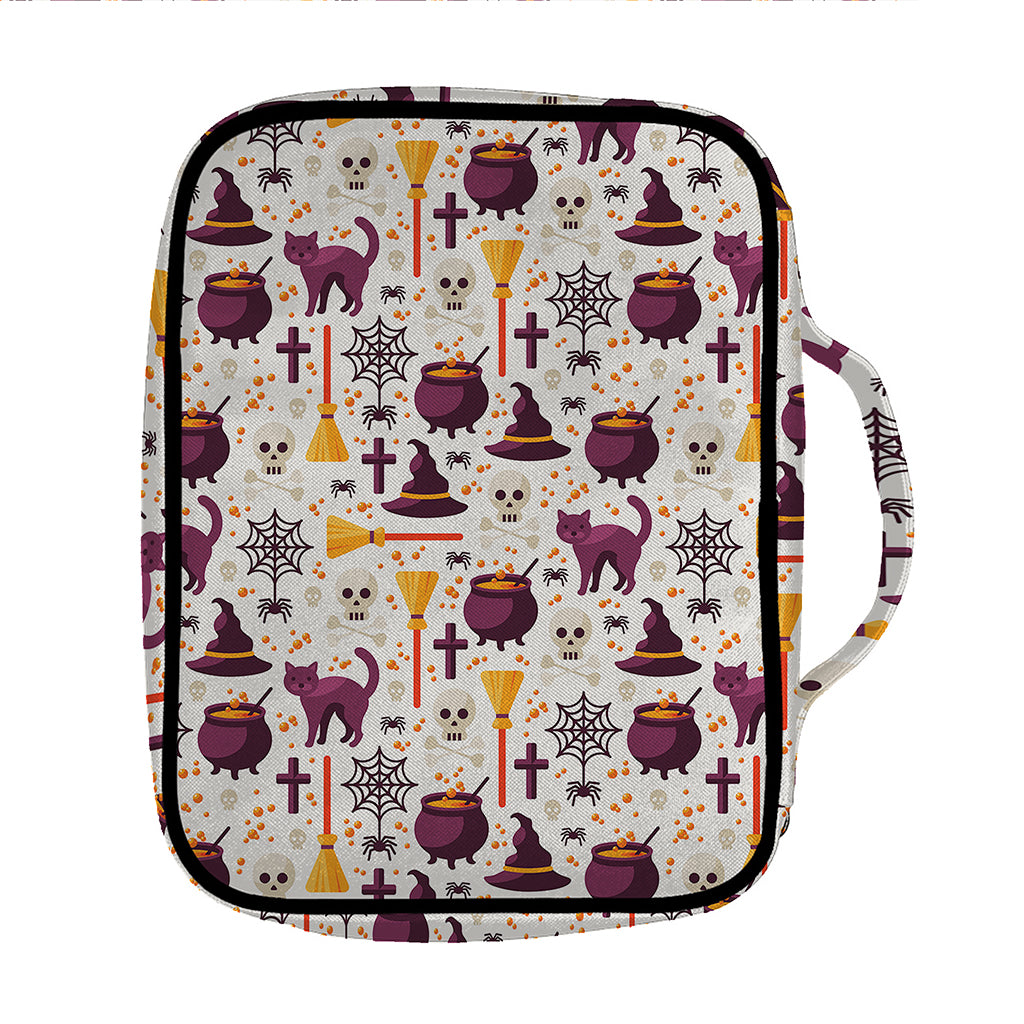 Halloween Festival Pattern Print Front Pocket Bible Bag