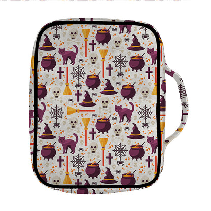 Halloween Festival Pattern Print Front Pocket Bible Bag