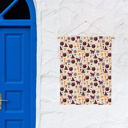 Halloween Festival Pattern Print Garden Flag