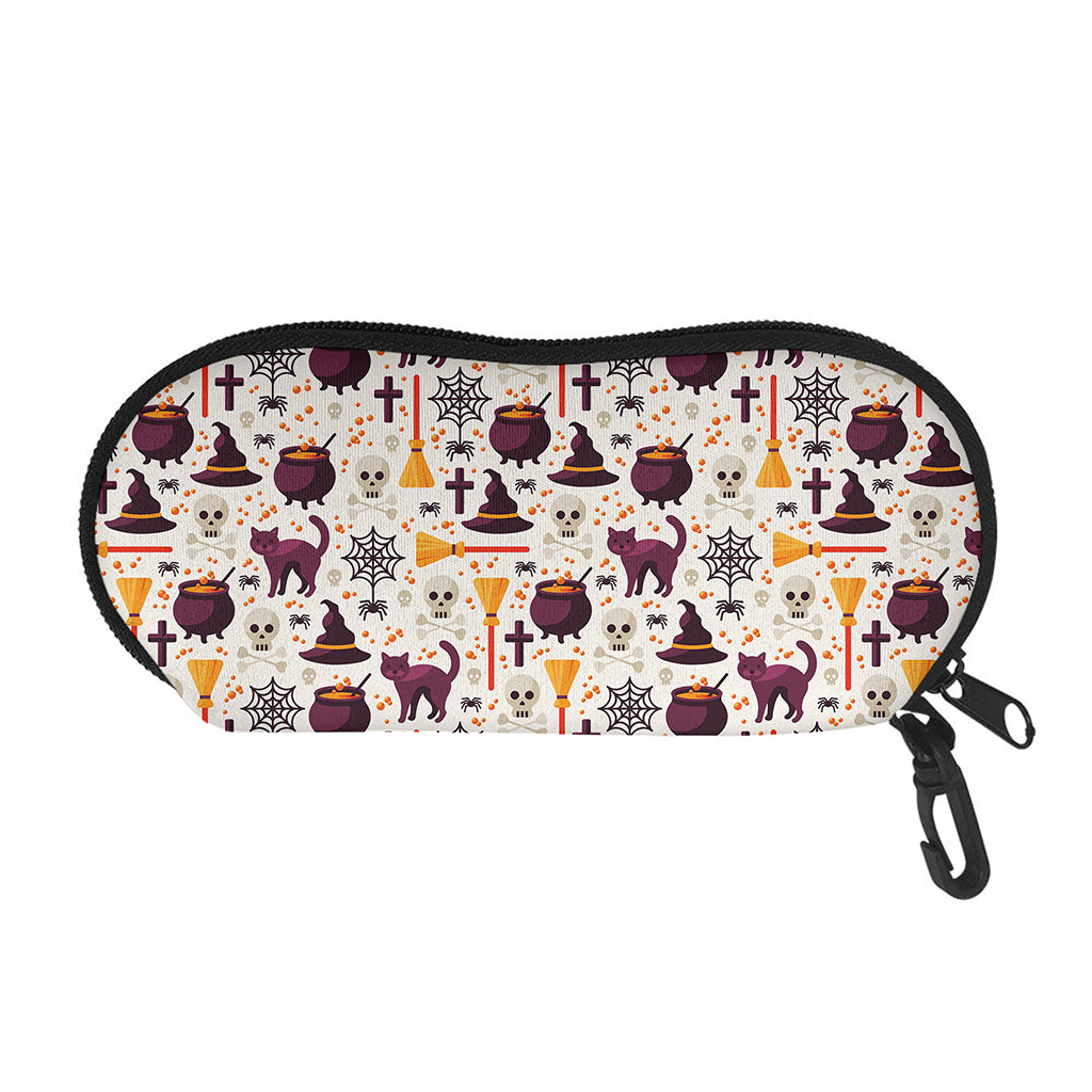 Halloween Festival Pattern Print Glasses Case