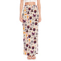 Halloween Festival Pattern Print High Slit Maxi Skirt