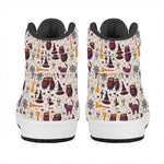 Halloween Festival Pattern Print High Top Leather Sneakers