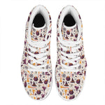 Halloween Festival Pattern Print High Top Leather Sneakers