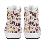 Halloween Festival Pattern Print High Top Leather Sneakers