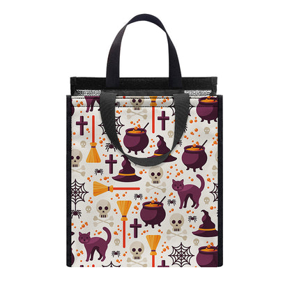 Halloween Festival Pattern Print Insulated Lunch Tote