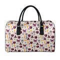 Halloween Festival Pattern Print Leather Duffel Bag