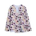 Halloween Festival Pattern Print Long Sleeve Short Coat