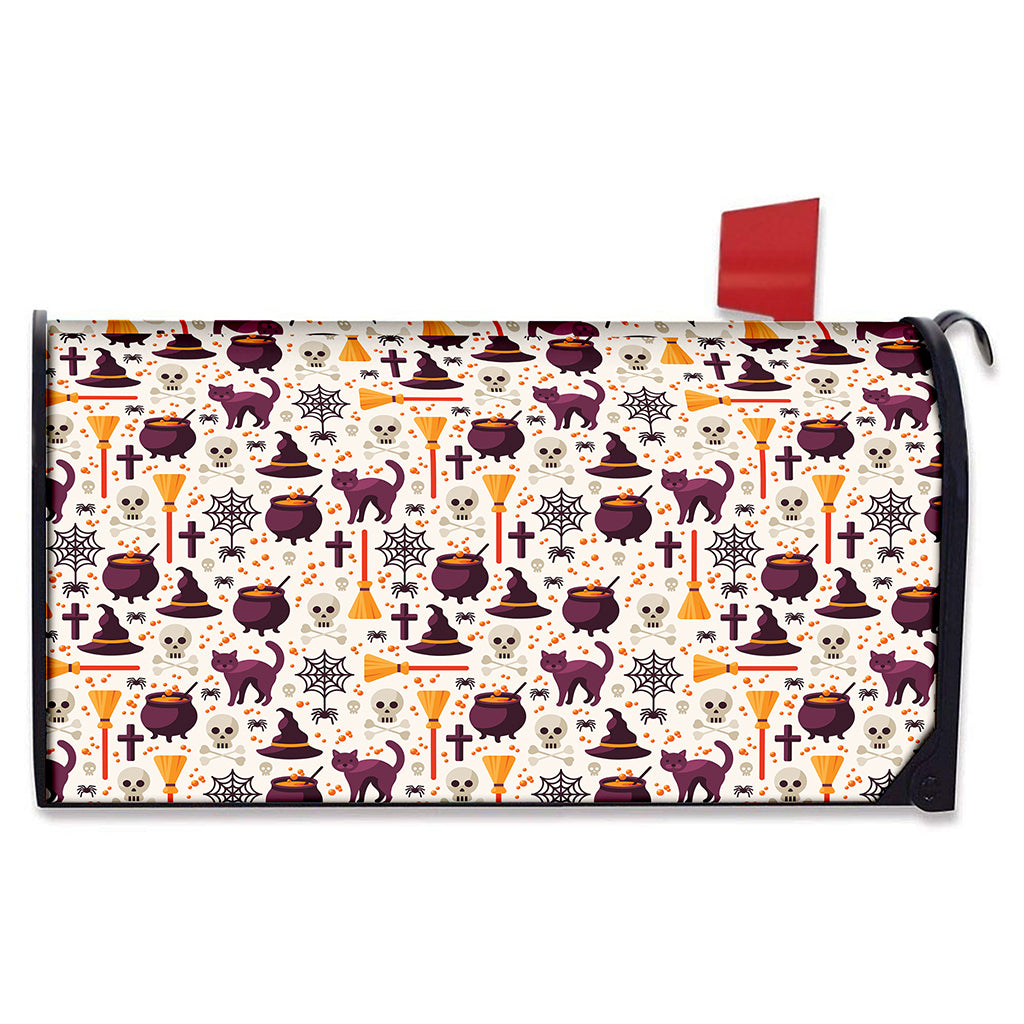 Halloween Festival Pattern Print Mailbox Cover