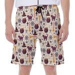 Halloween Festival Pattern Print Men's Beach Shorts