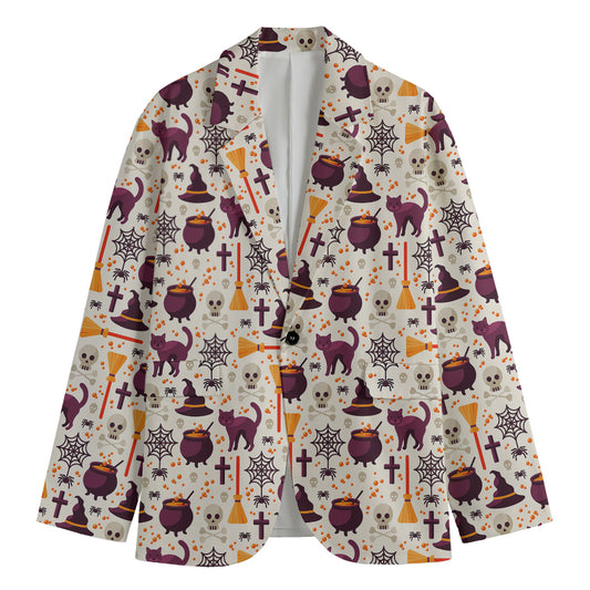 Halloween Festival Pattern Print Men's Blazer