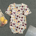 Halloween Festival Pattern Print Men's Bodysuit