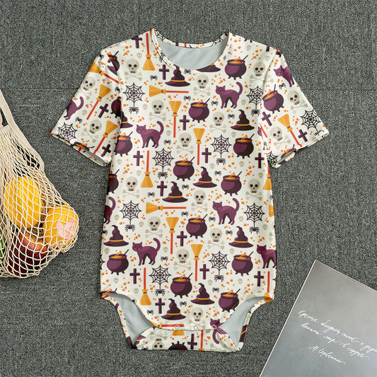 Halloween Festival Pattern Print Men's Bodysuit