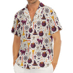 Halloween Festival Pattern Print Men's Deep V-Neck Shirt