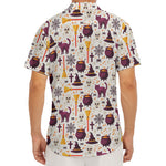 Halloween Festival Pattern Print Men's Deep V-Neck Shirt