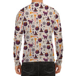 Halloween Festival Pattern Print Men's Long Sleeve Rash Guard