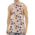 Halloween Festival Pattern Print Men's Muscle Tank Top