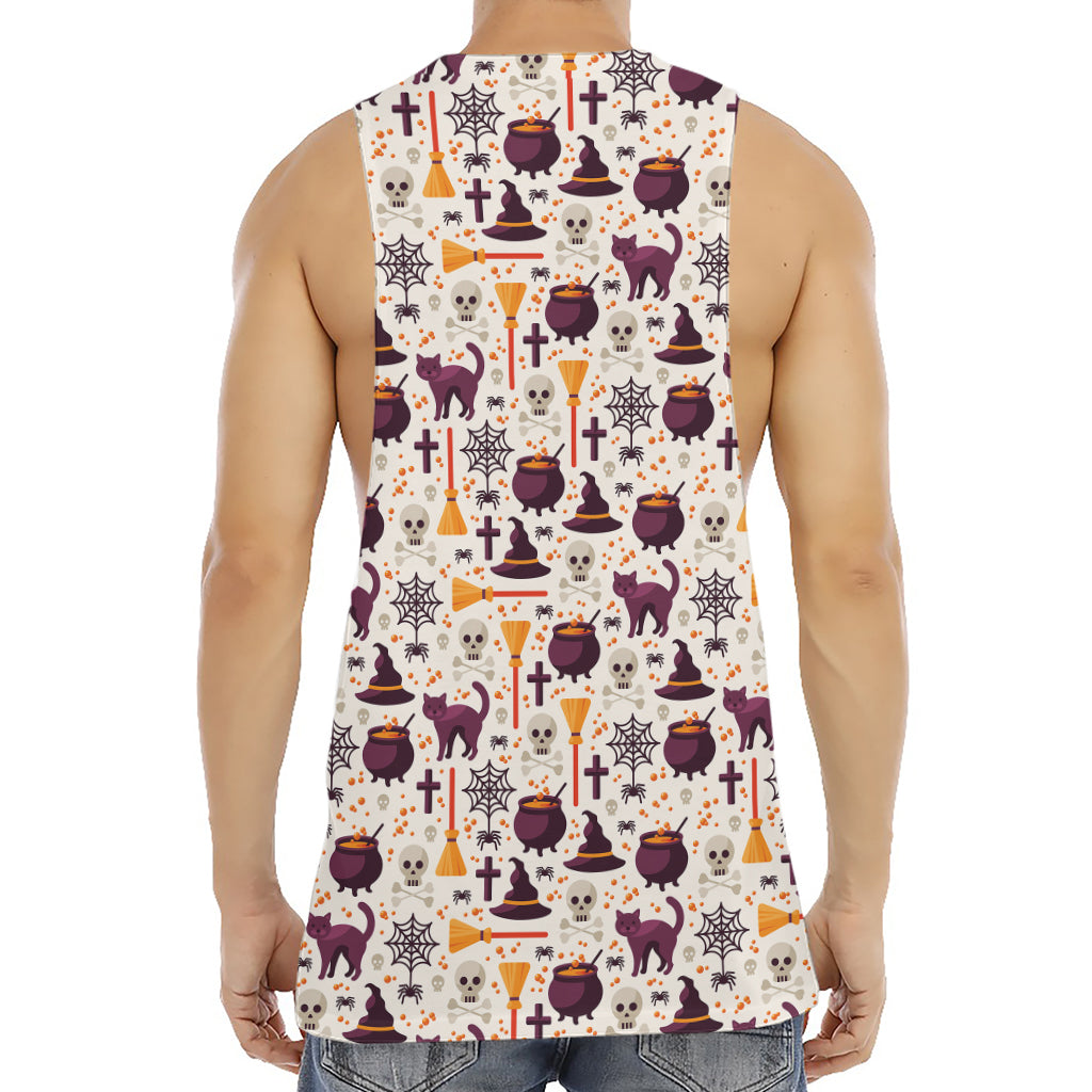 Halloween Festival Pattern Print Men's Muscle Tank Top