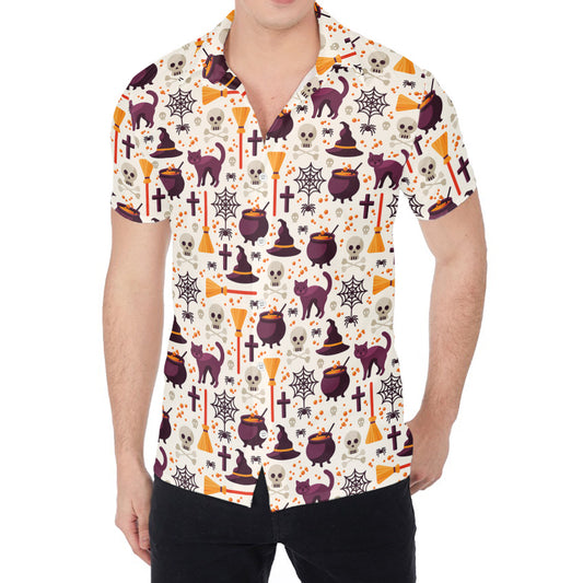 Halloween Festival Pattern Print Men's Shirt