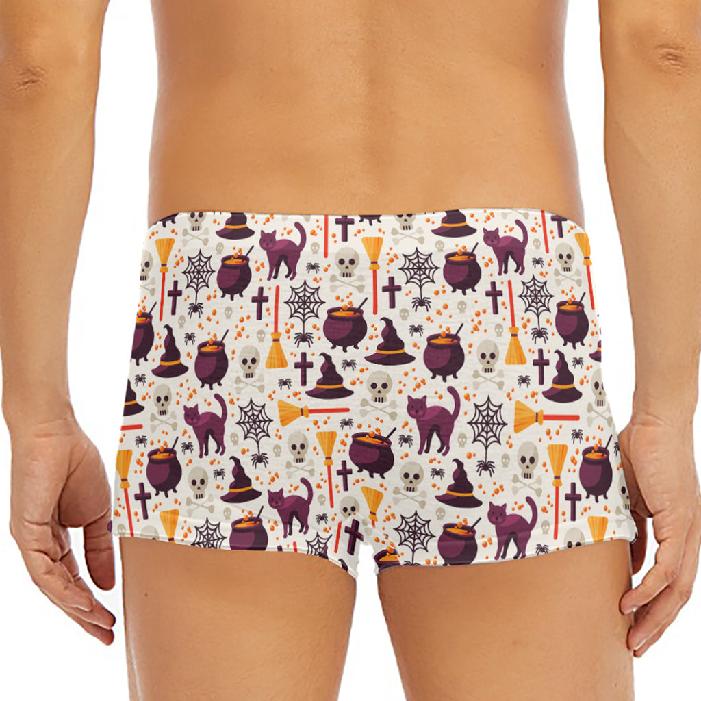 Halloween Festival Pattern Print Men's Short Boxer Briefs