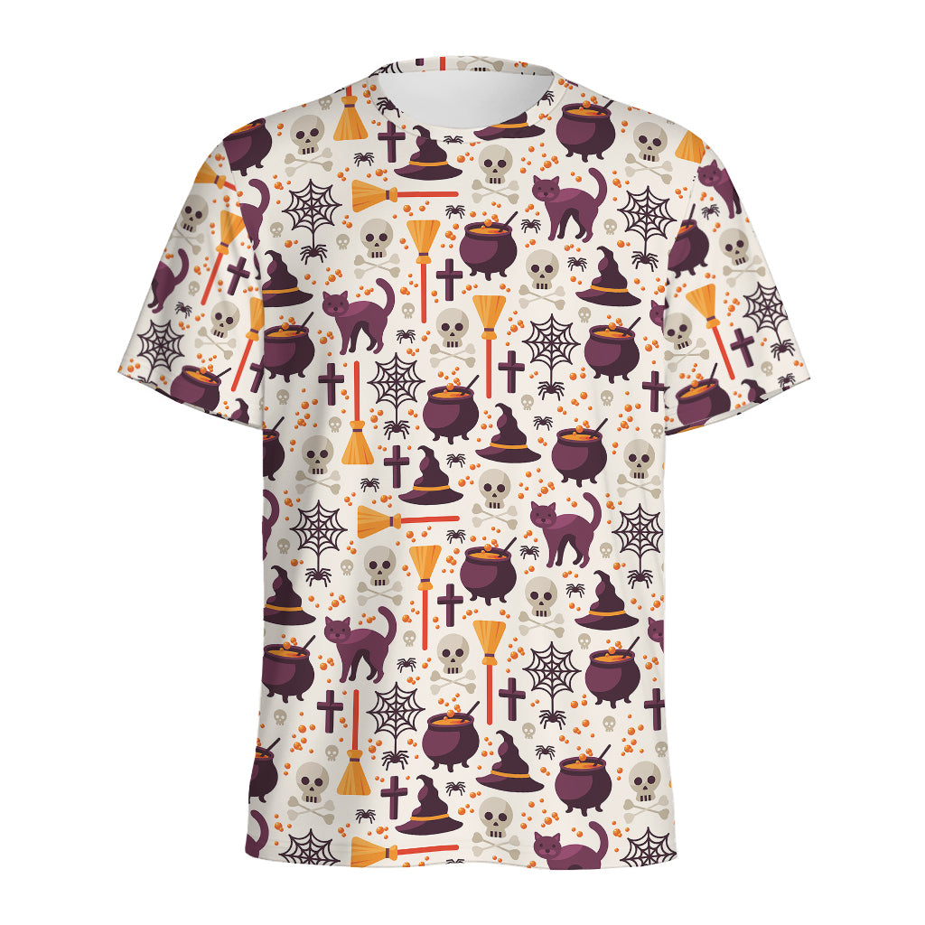 Halloween Festival Pattern Print Men's Sports T-Shirt
