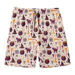 Halloween Festival Pattern Print Men's Swim Trunks