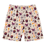 Halloween Festival Pattern Print Men's Swim Trunks
