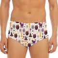 Halloween Festival Pattern Print Men's Triangle Swim Briefs