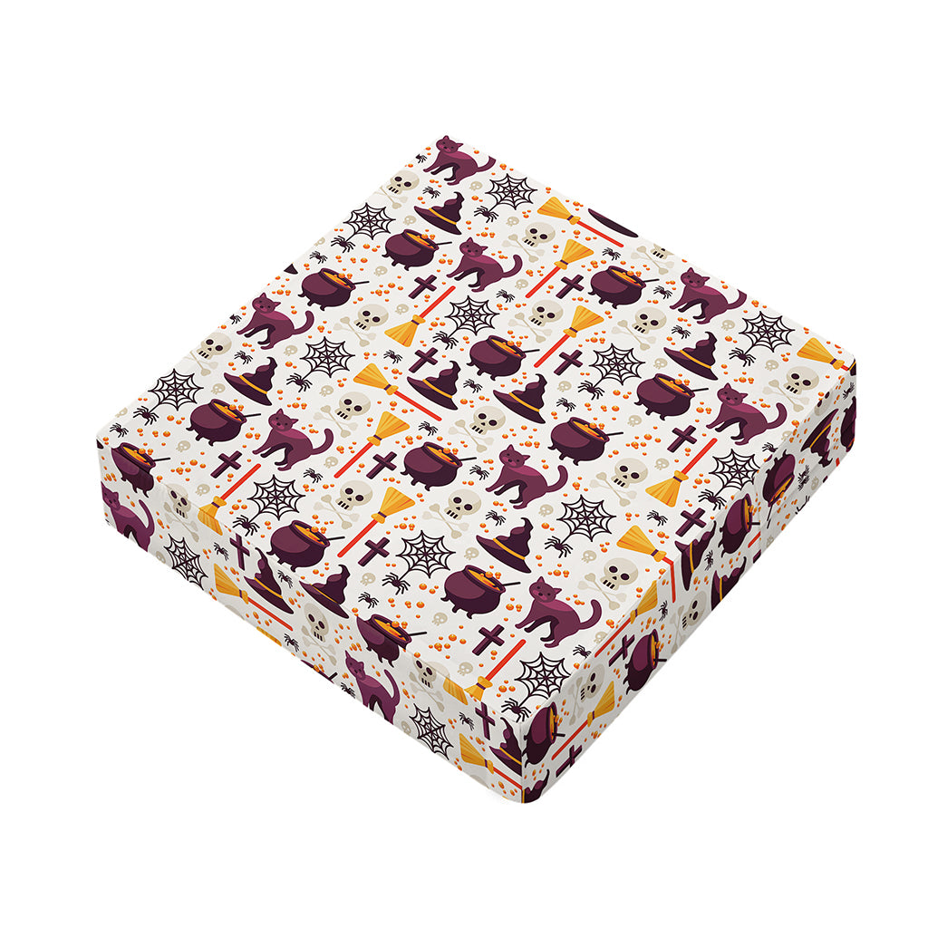 Halloween Festival Pattern Print Outdoor Seat Cushion Cover