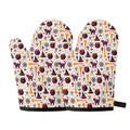 Halloween Festival Pattern Print Oven Mitts