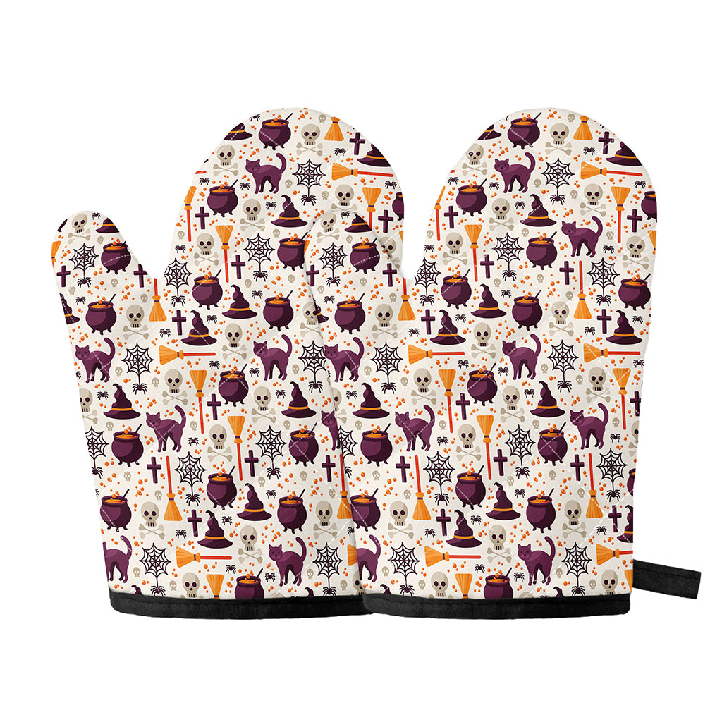 Halloween Festival Pattern Print Oven Mitts