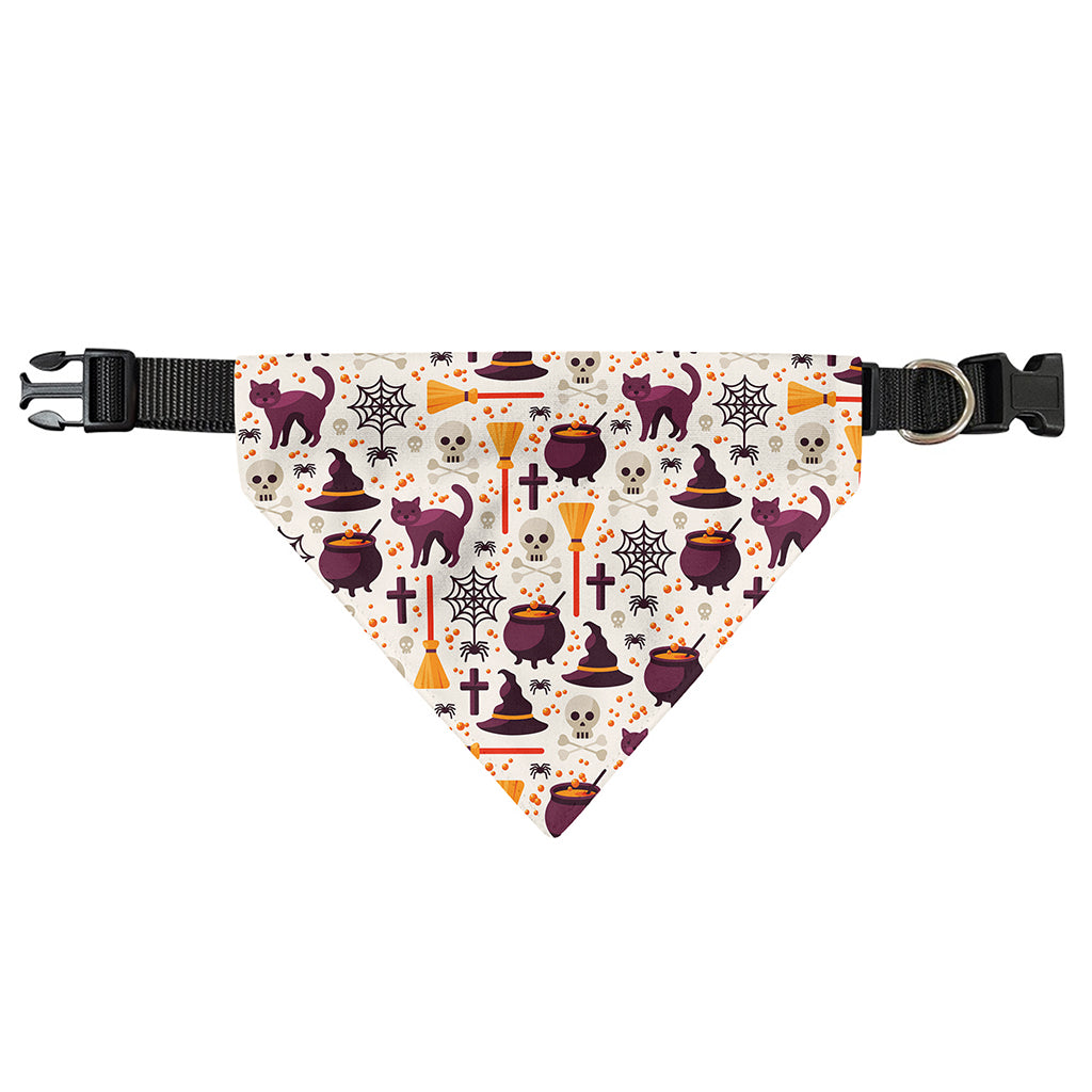 Halloween Festival Pattern Print Over The Collar Dog Bandana
