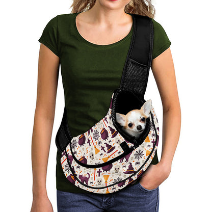 Halloween Festival Pattern Print Pet Sling Carrier