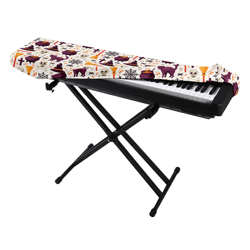 Halloween Festival Pattern Print Piano Keyboard Cover