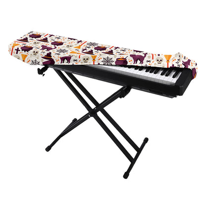 Halloween Festival Pattern Print Piano Keyboard Cover
